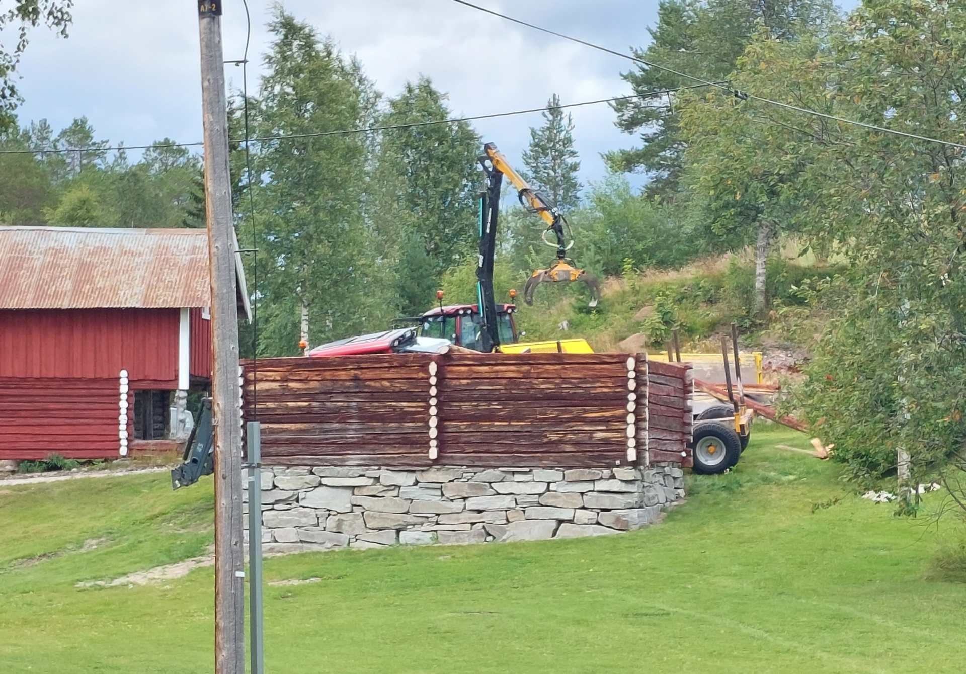 Oppbygging av gammel stabbur